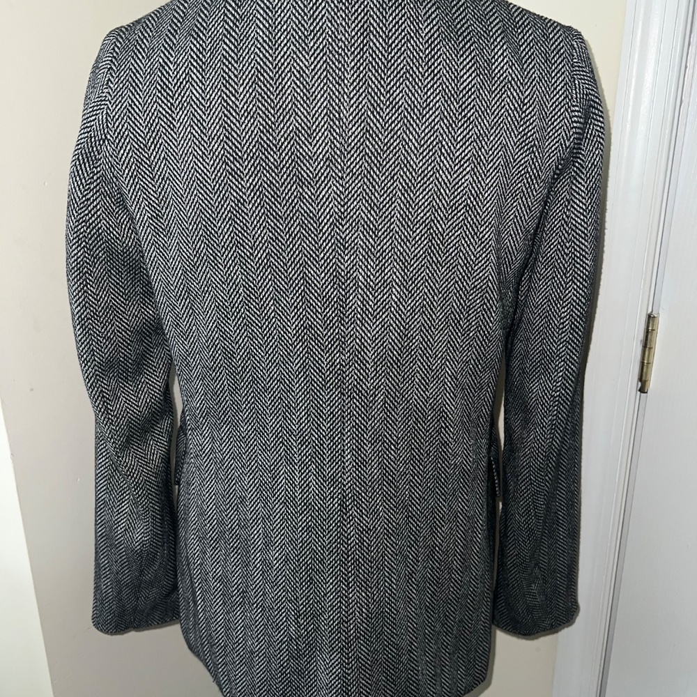 H&M Herringbone Patterned Double-Breasted Blazer - image 7